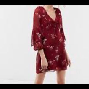 Express floral fit and flare dress. NWT. Light